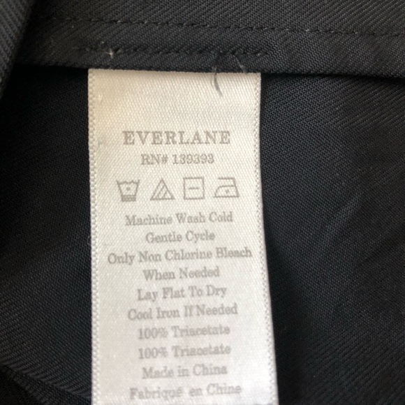 Everlane Black Japanese Go Weave Mini Slip Dress Sz 10 - Picture 9 of 10